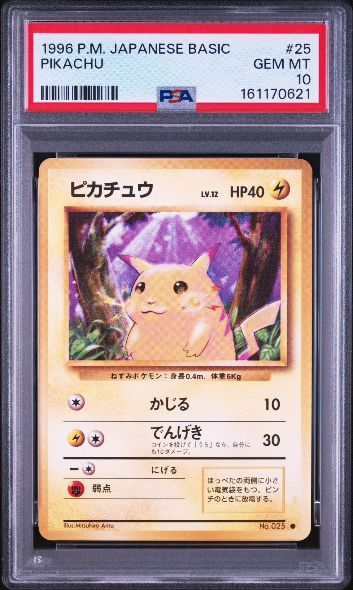 ピカチュウ ● : 旧裏 [PMCG1-2](拡張パック「ポケットモンスター カードゲーム」再販)