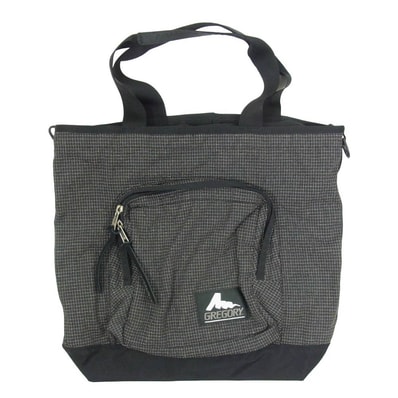 GREGORY グレゴリー BAYSIDE TOTE ベイサイド トート 2way ナイロン バッグ ブラック系【中古】