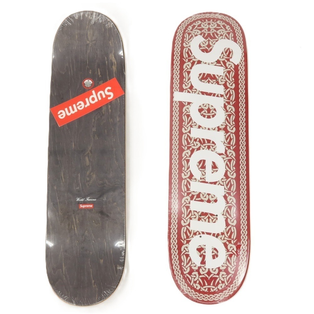 【中古】シュプリーム Supreme 2021年秋冬 Celtic Knot Skateboard スケートボード デッキ スケボー レッド【サイズ8.375 x 32.125】【メンズ】
