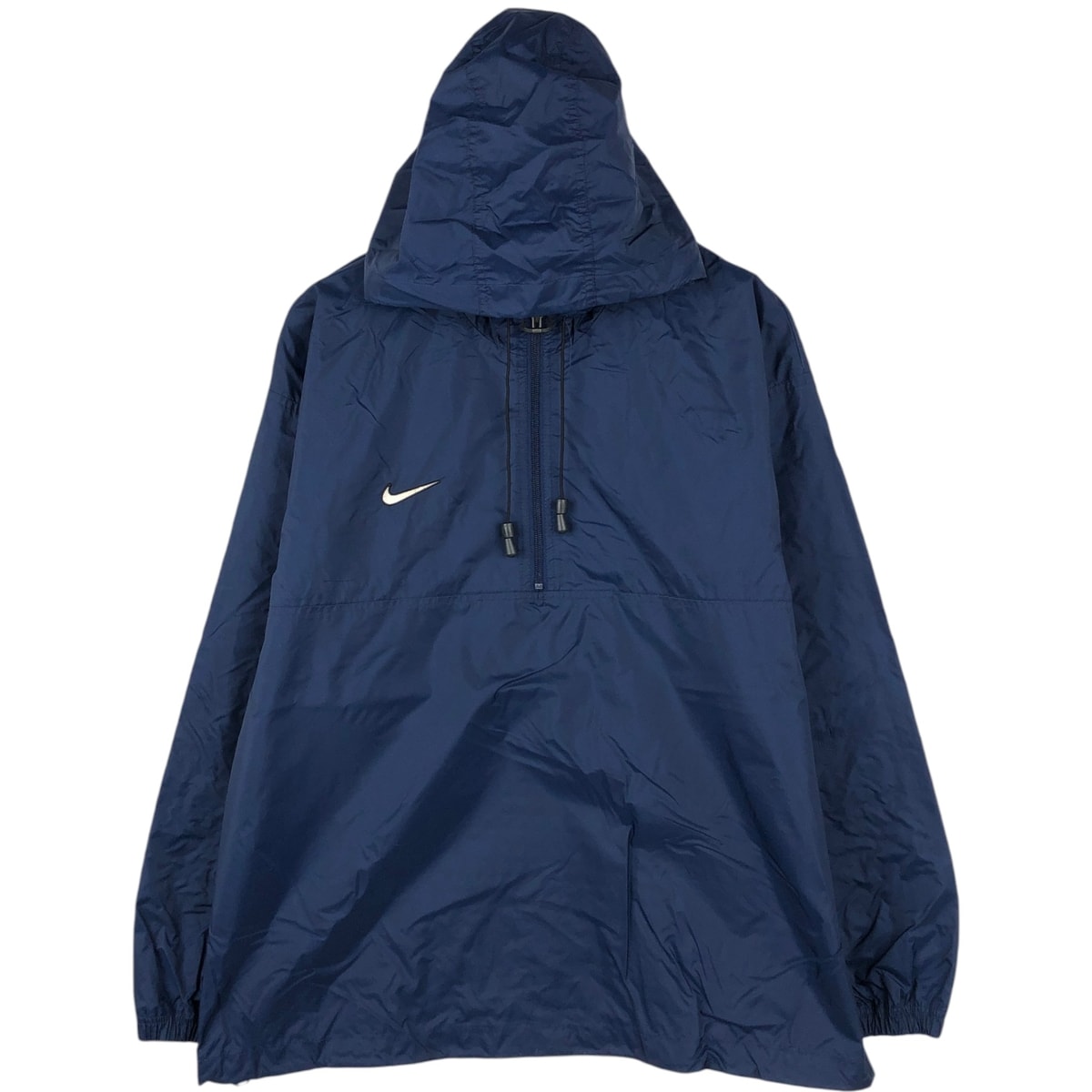 古着 00年代 ナイキ NIKE TEAM フード付き ハーフジップ ナイロンプルオーバー メンズL相当/eaa651621