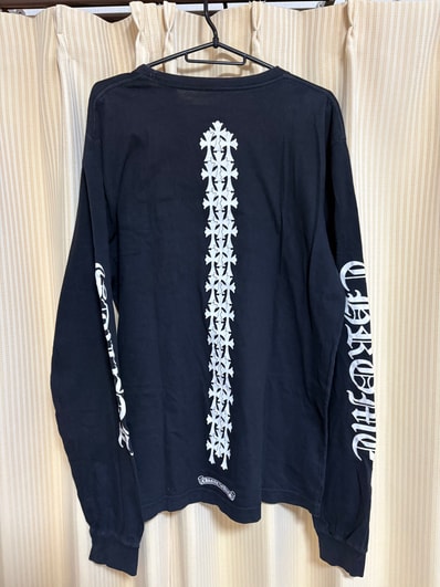 Chrome Hearts Cemetery Cross Tire Tracks L/S T-Shirt "Black"