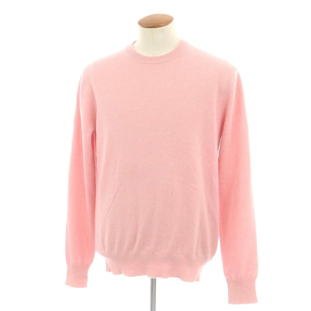 【中古】ステラマッカートニー Stella McCartney カシミヤ クルーネック プルオーバーニット ピンク【サイズL】【メンズ】