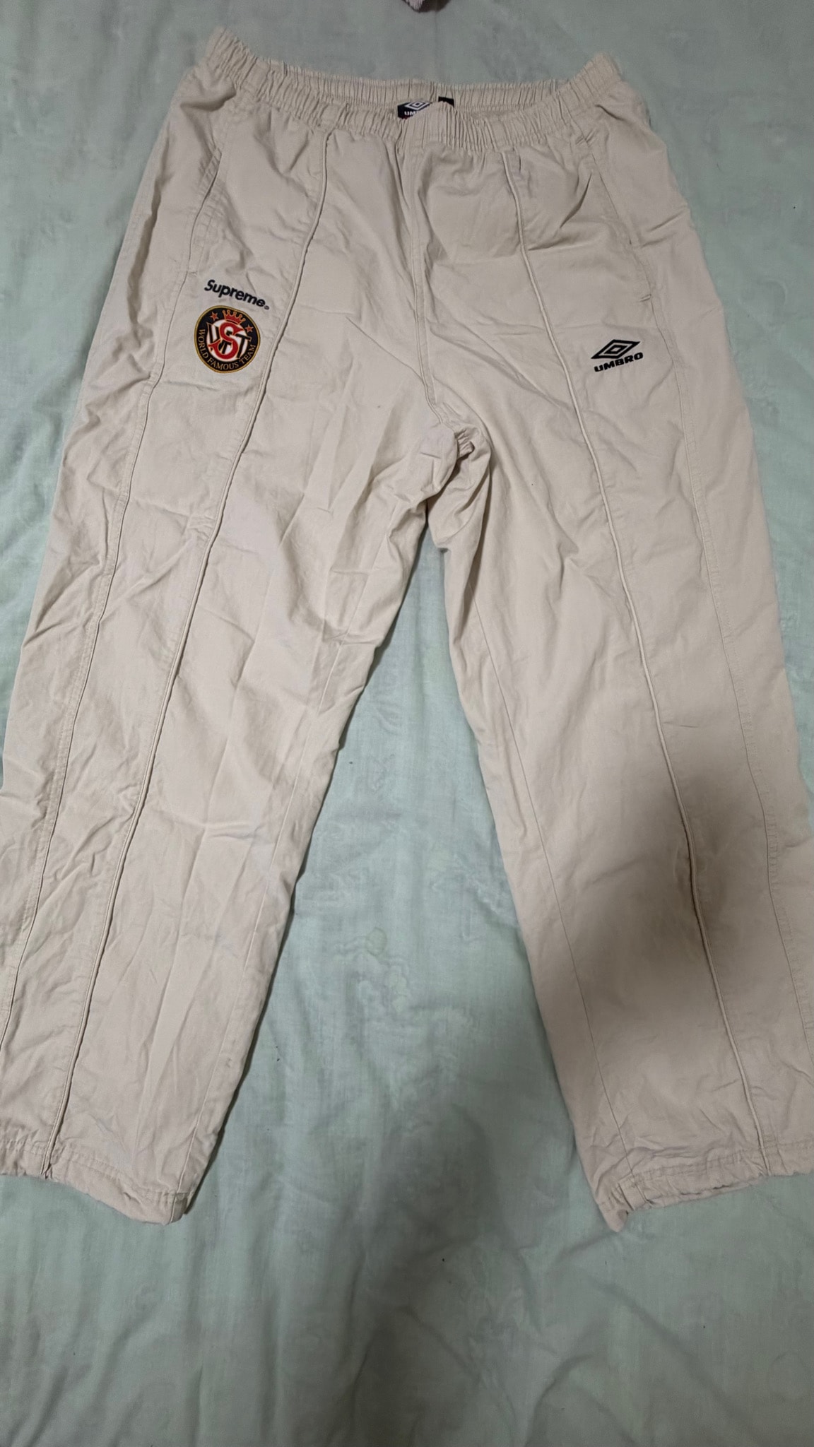 Supreme x Umbro Cotton Ripstop Track Pant (26SS) "Stone"