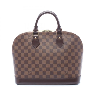 ルイ・ヴィトン LOUIS VUITTON アルマ ハンドバッグ バッグ PVCコーティングキャンバス レザー ダミエ エベヌ レディース ブラウン系 N51131 【中古】