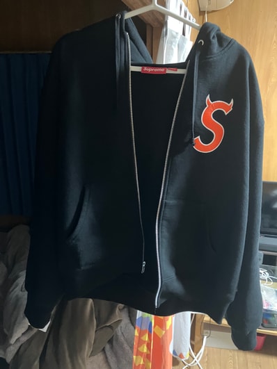 Supreme Devil S Logo Zip Up Hooded Sweatshirt "Black"