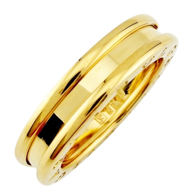 ブルガリ ビーゼロワン1バンド リング 指輪 14号 18金 K18イエローゴールド レディース BVLGARI 中古