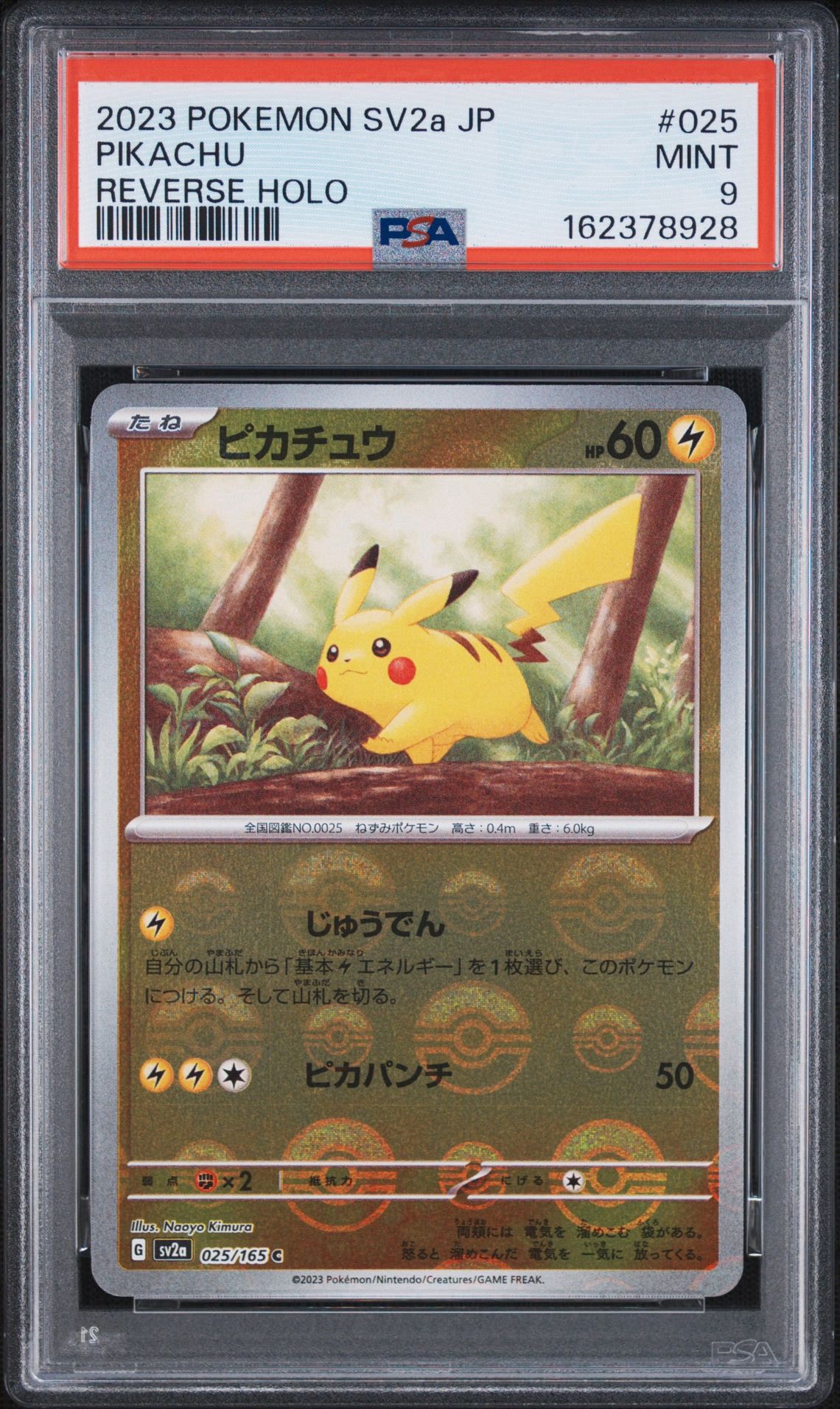 ピカチュウ C: モンスターボールミラー[SV2a 025/165](強化拡張パック「ポケモンカード151」)
