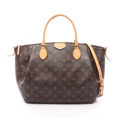 ルイ・ヴィトン LOUIS VUITTON テュレンGM 2WAY ハンドバッグ バッグ PVCコーティングキャンバス レザー モノグラム レディース ブラウン系 M48815 【中古】
