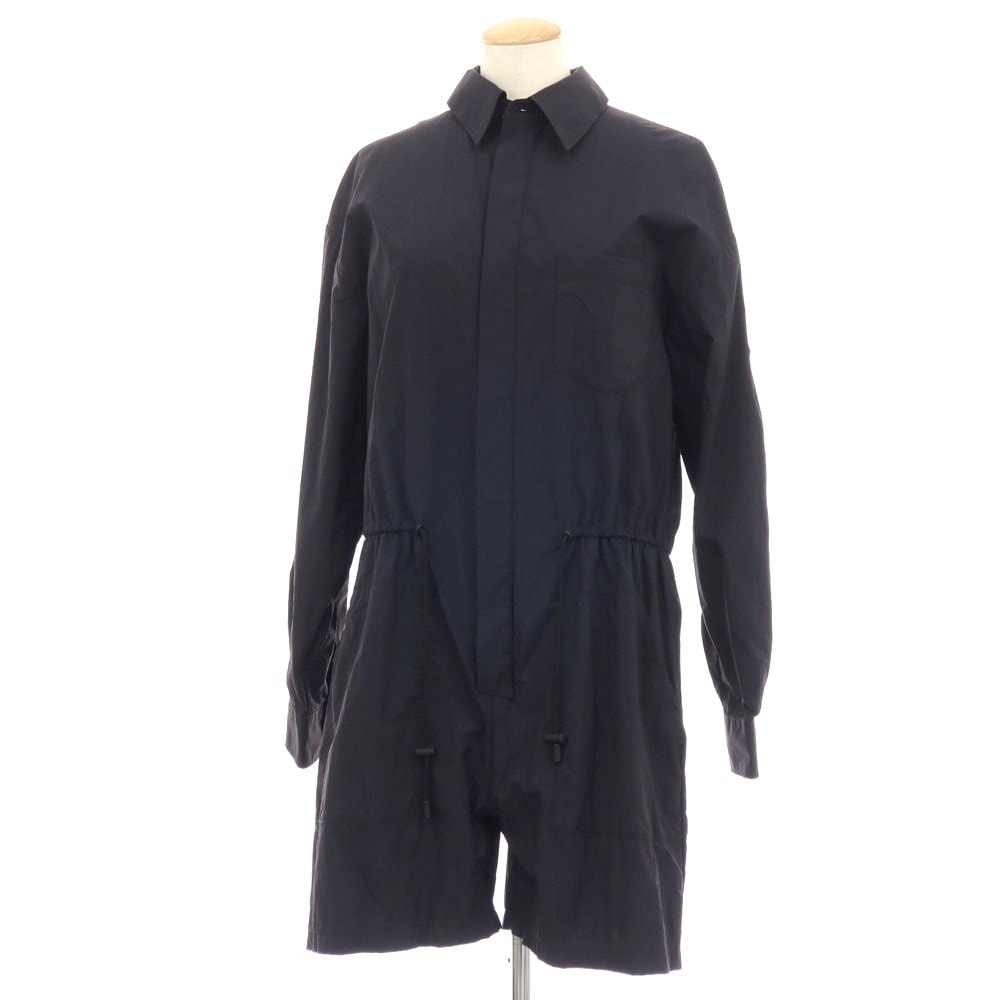 【中古】メゾン マルジェラ Maison Margiela ナイロン ジャンプスーツ オールインワン ブラック【サイズ38】【レディース】