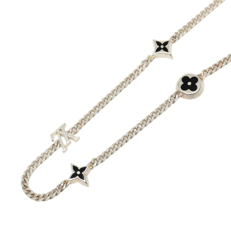 Louis Vuitton Necklace LV Spike Charm "Silver"