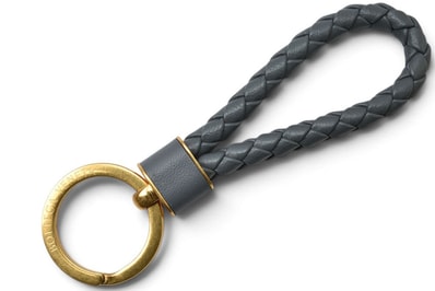 ボッテガヴェネタ キーリング/キーホルダー アウトレット BOTTEGA VENETA 651820 グレー/ゴールド