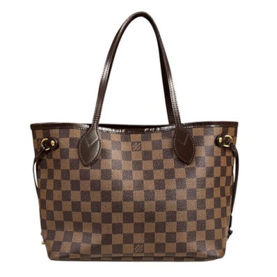 ルイヴィトン ネヴァーフルPM ダミエ トートバッグ ダミエキャンバス N51109 ブラウン レディース LOUIS VUITTON 中古