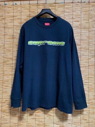 Supreme / Thrasher® Multi Logo L/S Tee "Navy"