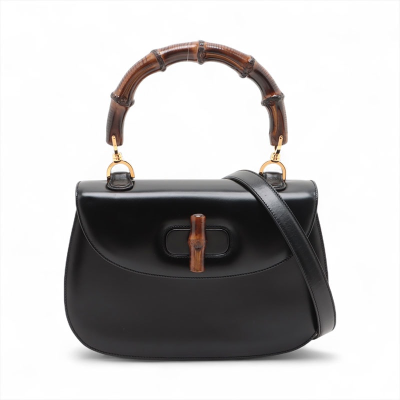 グッチ GUCCI バンブー 2way レザー ハンドバッグ【中古】
