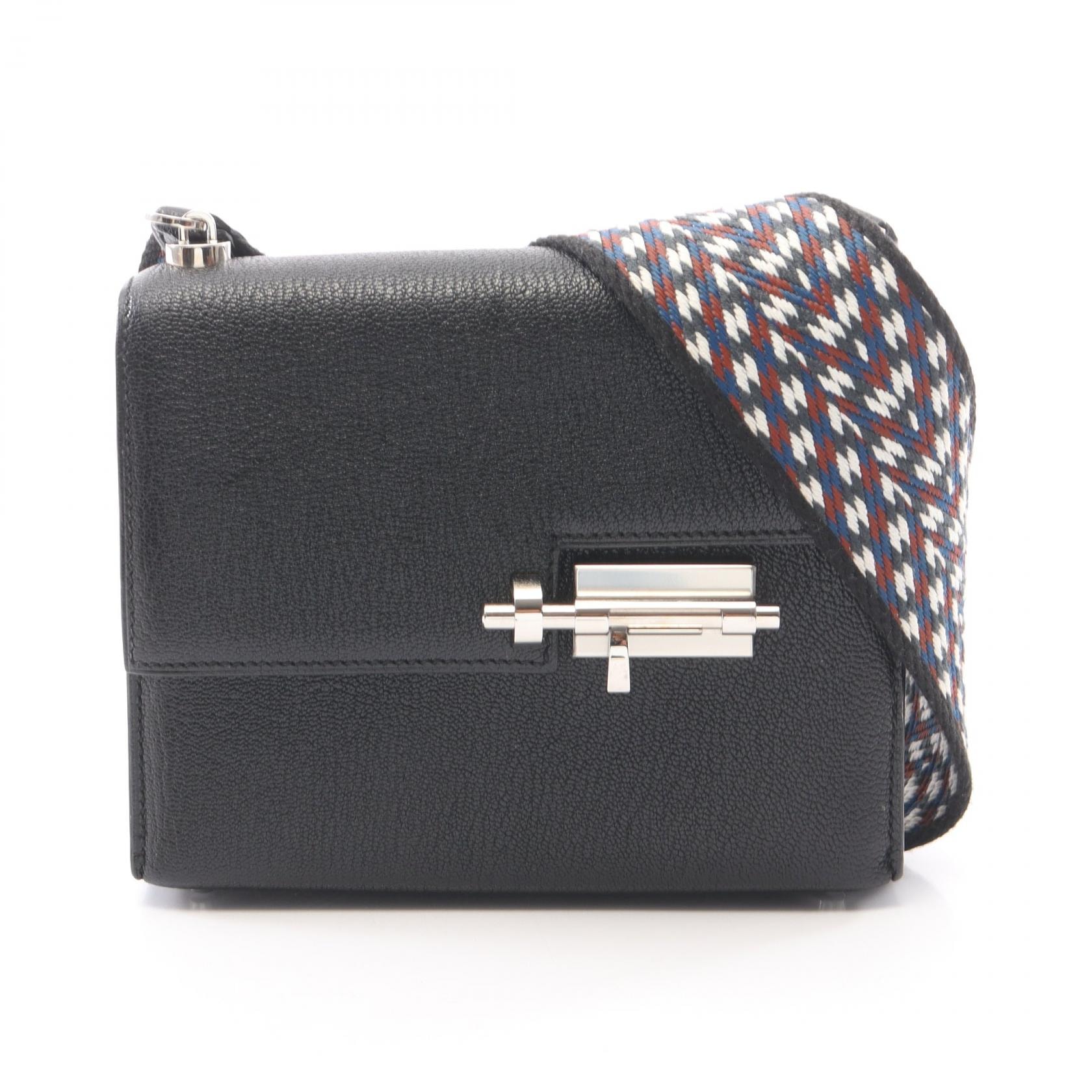 エルメス HERMES ヴェルー ミニ ショルダーバッグ バッグ シェーブルシャムキラ D刻印(2019年製造) レディース ブラック系 【中古】