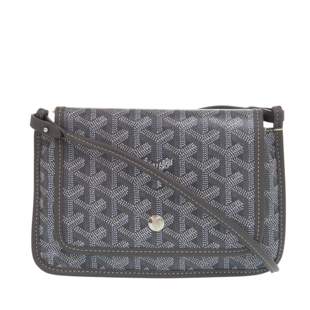 ゴヤール  プリュメ ポーチウォレット   キャンバス レザー グ