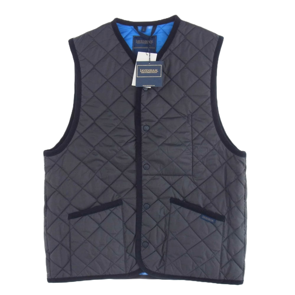 SOPHNET. ソフネット ベスト SOPH-242106 LAVENHAM OVERSIZED THORNHAM ラベンハム オーバーサイズ キルティング ベスト Lサイズ ダークネイビー系 L【新古品】【未使用】【中古】