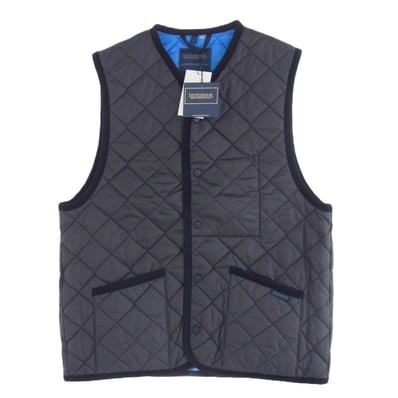 SOPHNET. ソフネット ベスト SOPH-242106 LAVENHAM OVERSIZED THORNHAM ラベンハム オーバーサイズ キルティング ベスト Lサイズ ダークネイビー系 L【新古品】【未使用】【中古】