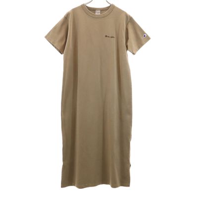 Champion 半袖 コットン ロングワンピース