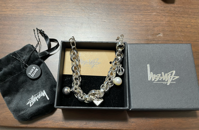 Stussy Spring 24 Jewelry Icon Charm Bracelet "Sterling Silver"