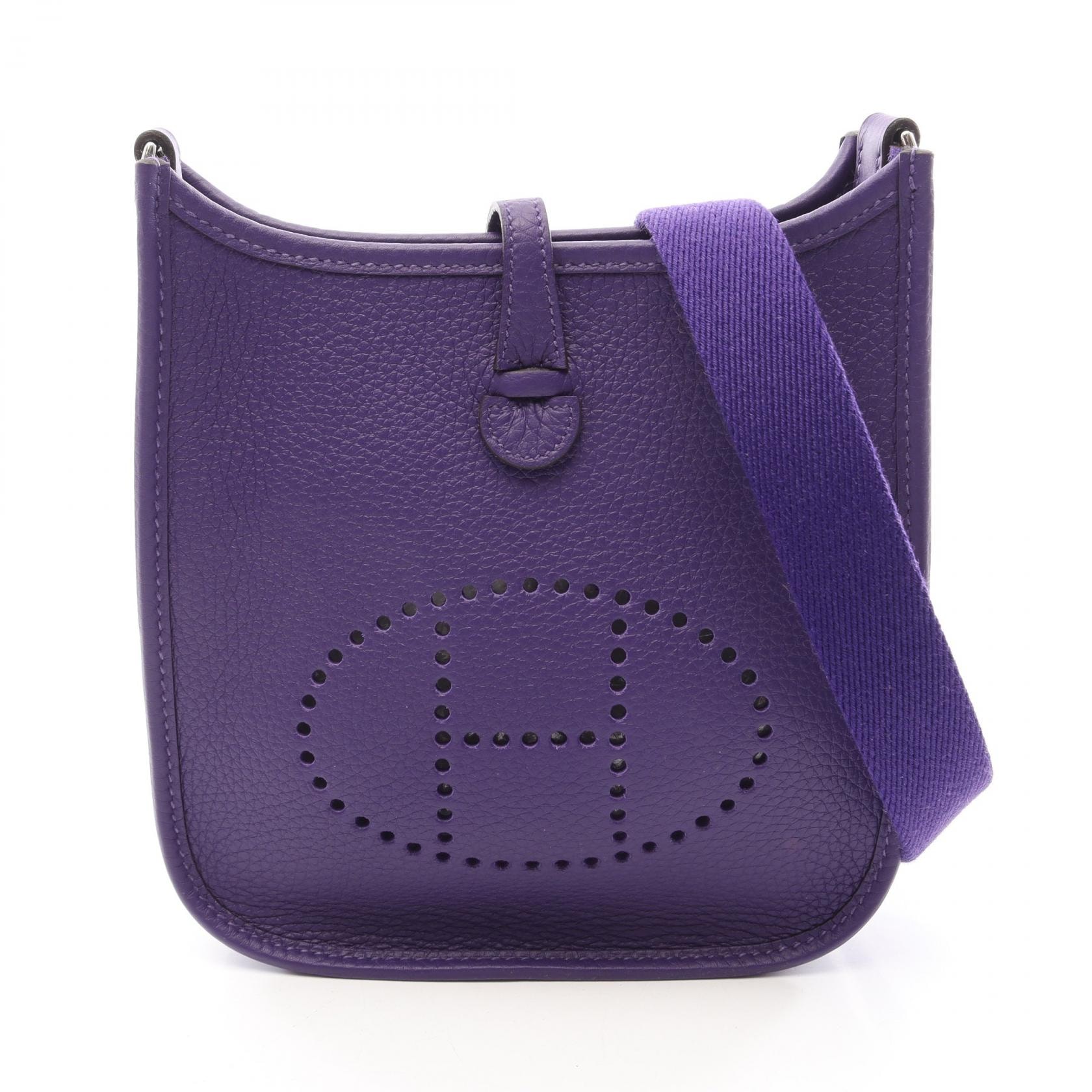 エルメス HERMES エヴリンアマゾンTPM ショルダーバッグ バッグ レザー トリヨンクレマンス トリヨンクレマンス レディース パープル系 【中古】