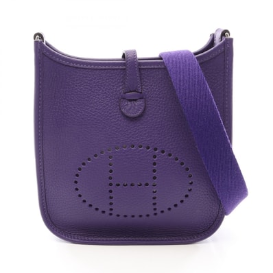 エルメス HERMES エヴリンアマゾンTPM ショルダーバッグ バッグ レザー トリヨンクレマンス トリヨンクレマンス レディース パープル系 【中古】