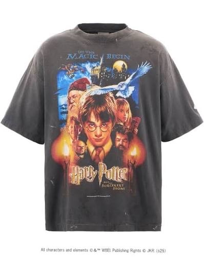 SAINT Mxxxxxx x Harry Potter HP SS Tee Sorcerer's Stone "Black"