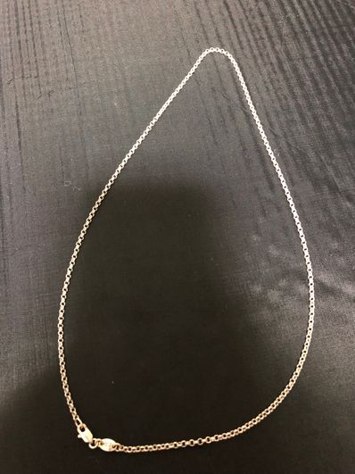 クロムハーツ ネック チェーンロール45cm (18inch)シルバー