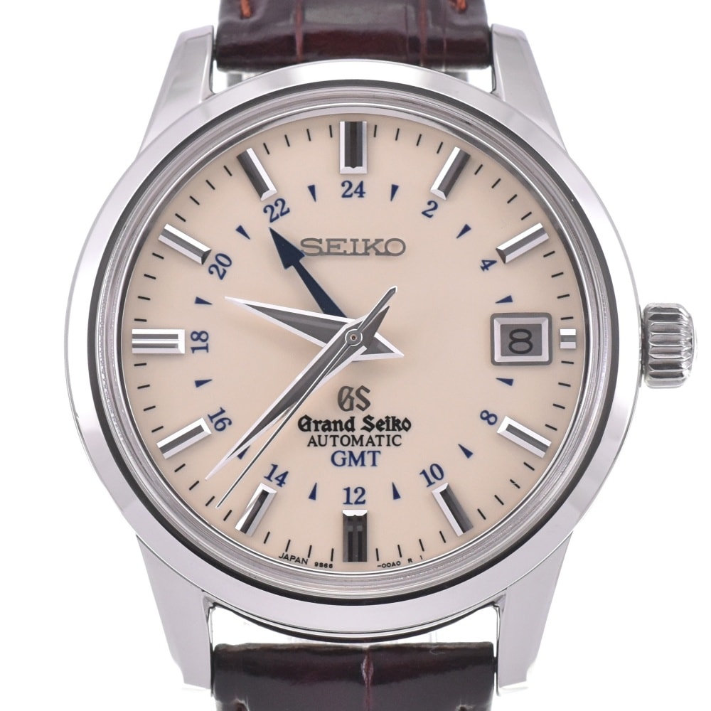 値下 セイコー SEIKO SBGM021/9S66-00A0 グランドセイコー 9Sメカニカル GMT 自動巻き メンズ 良品 箱・保証書付き K#142919