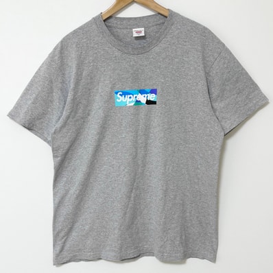 Supreme / Emilio Pucci® Box Logo Tee "Grey/Blue"