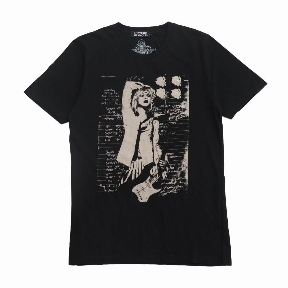 ■未使用品■HYSTERIC GLAMOUR ヒステリックグラマー COURTNEY LOVE Tee 半袖Tシャツ サイズS クルーネック グラフィック プリント 20261009/RB1277