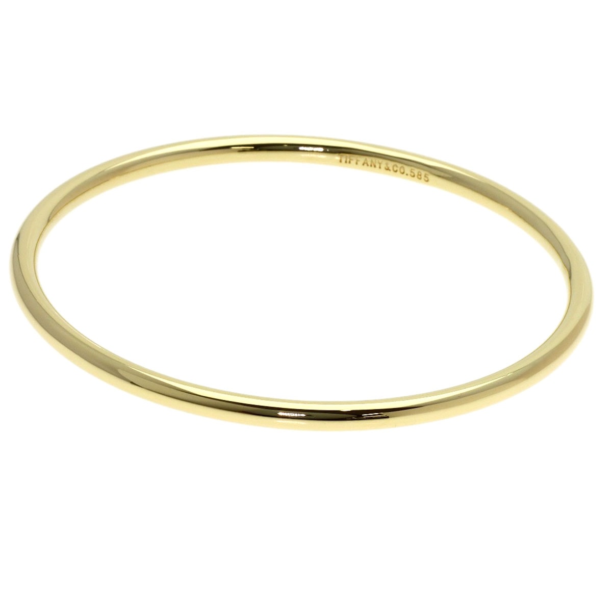 TIFFANY&Co. ティファニー バングル ブレスレット K14YG レディース [中古]