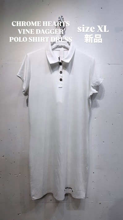 CHROME HEARTS Y NOT VINE DAGGER POLO DRESS ヴァインダガー