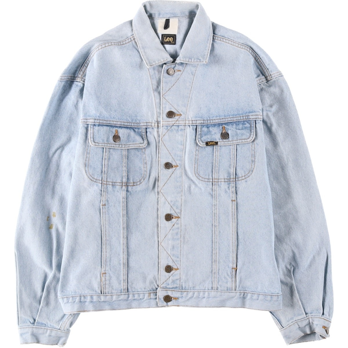 古着 リー Lee RIDERS ライダース デニムジャケット Gジャン メンズM相当/eaa634669