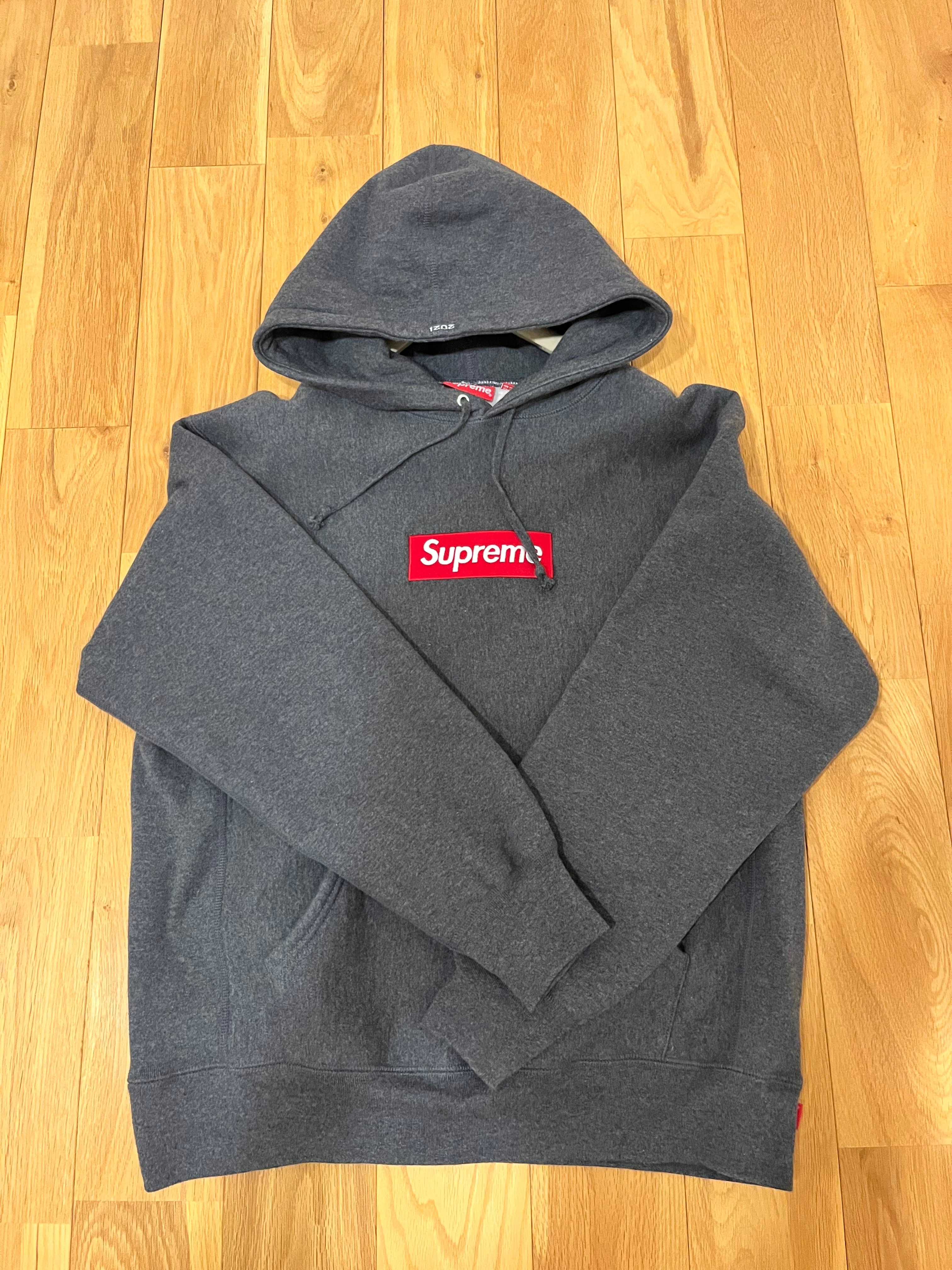 Supreme Box Logo Hooded Sweatshirt "Charcoal" (21FW)
