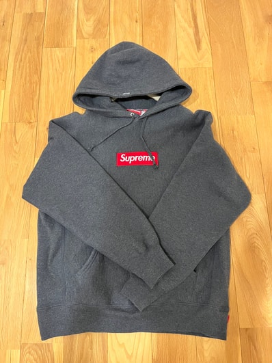 Supreme Box Logo Hooded Sweatshirt "Charcoal" (21FW)