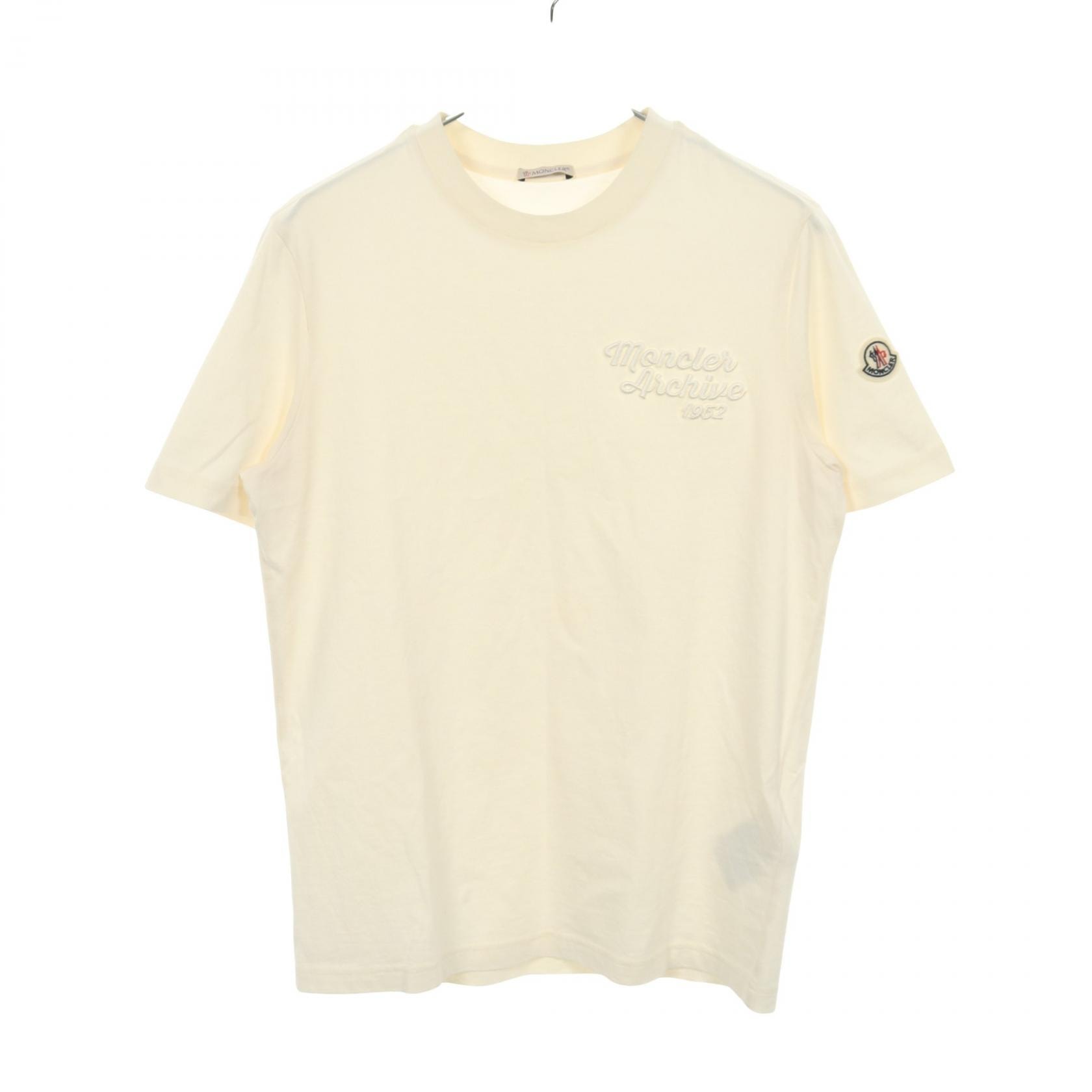 モンクレール MONCLER 半袖Tシャツ 衣料品 トップス コットン メンズ ホワイト系 8C00063 【中古】