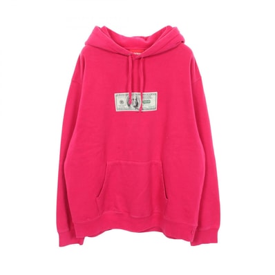 シュプリーム Supreme Franklin Hooded Sweatshirt 100ドル パーカー 衣料品 トップス コットン メンズ ピンク系 【中古】