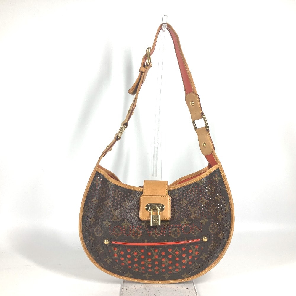 ルイヴィトン LOUIS VUITTON ドゥミ リュンヌ M95178 モノグラム ペルフォ 肩掛け ショルダーバッグ モノグラムキャンバス オランジュ オレンジ