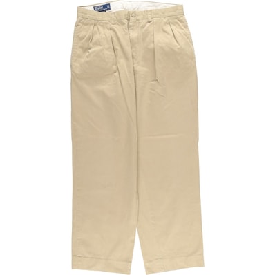 古着 ラルフローレン Ralph Lauren POLO by Ralph Lauren ANDREW PANT ツータック チノパンツ メンズw34相当/eaa477365