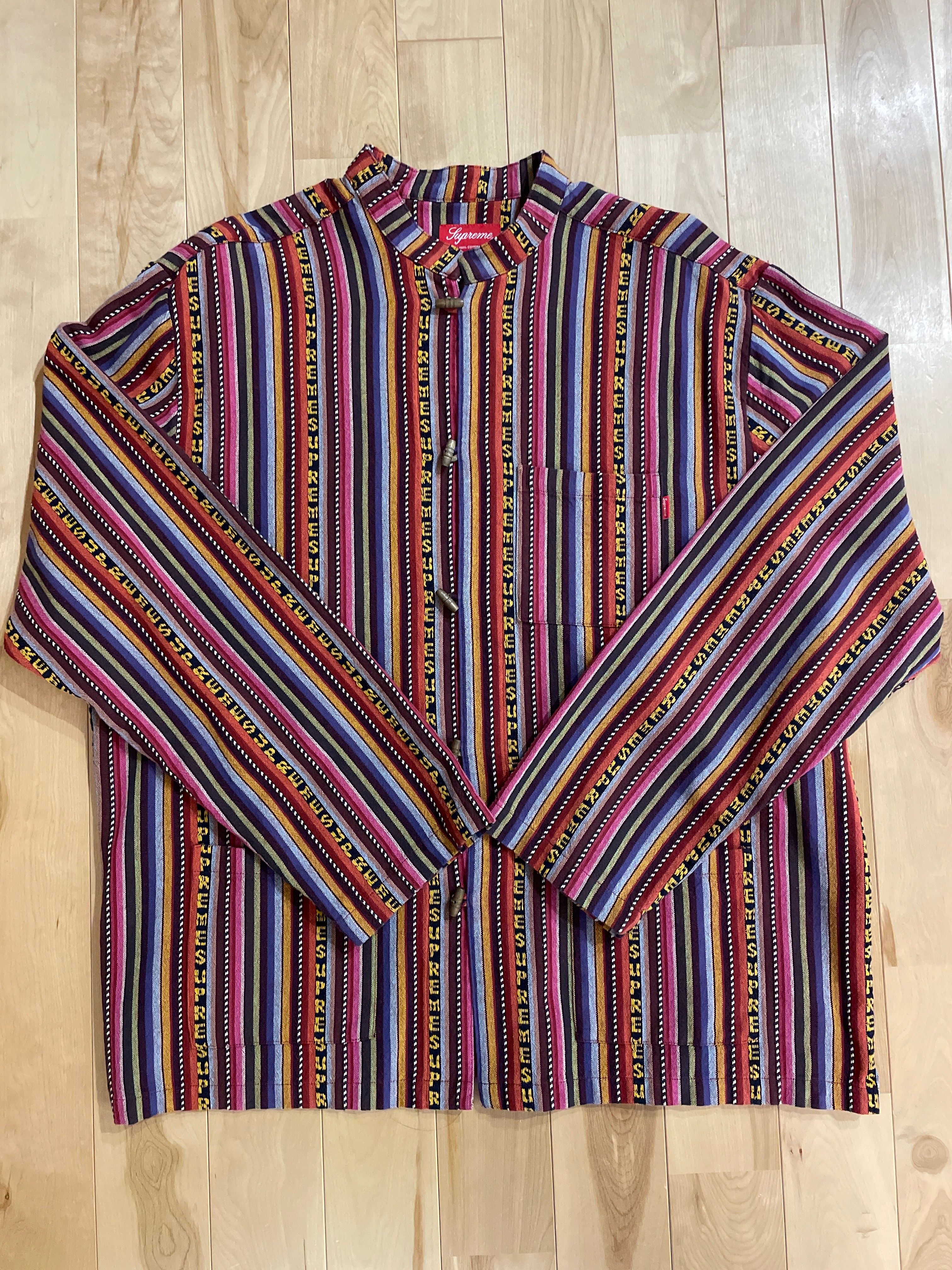 Supreme woven toggle shirt