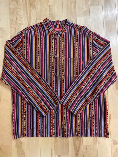 Supreme woven toggle shirt