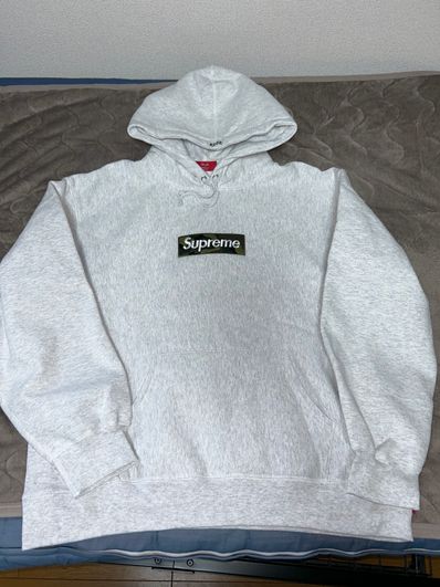 Supreme Box Logo Hooded Sweatshirt "Ash Grey" (23FW)