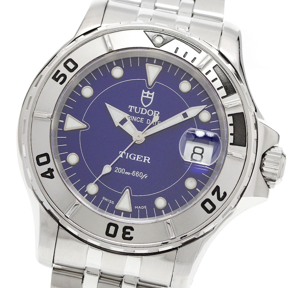 チュードル プリンスデイト ハイドロノート タイガー メンズ 【中古】