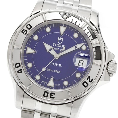 チュードル プリンスデイト ハイドロノート タイガー メンズ 【中古】