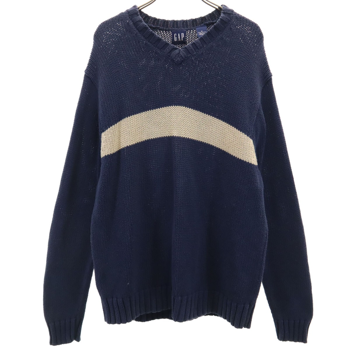 GAP ギャップ 90s オールド 長袖 Vネック セーター M ネイビー ニット