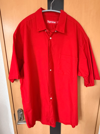 Supreme Loose Fit Oxford S/S Shirt "Red" (25SS)