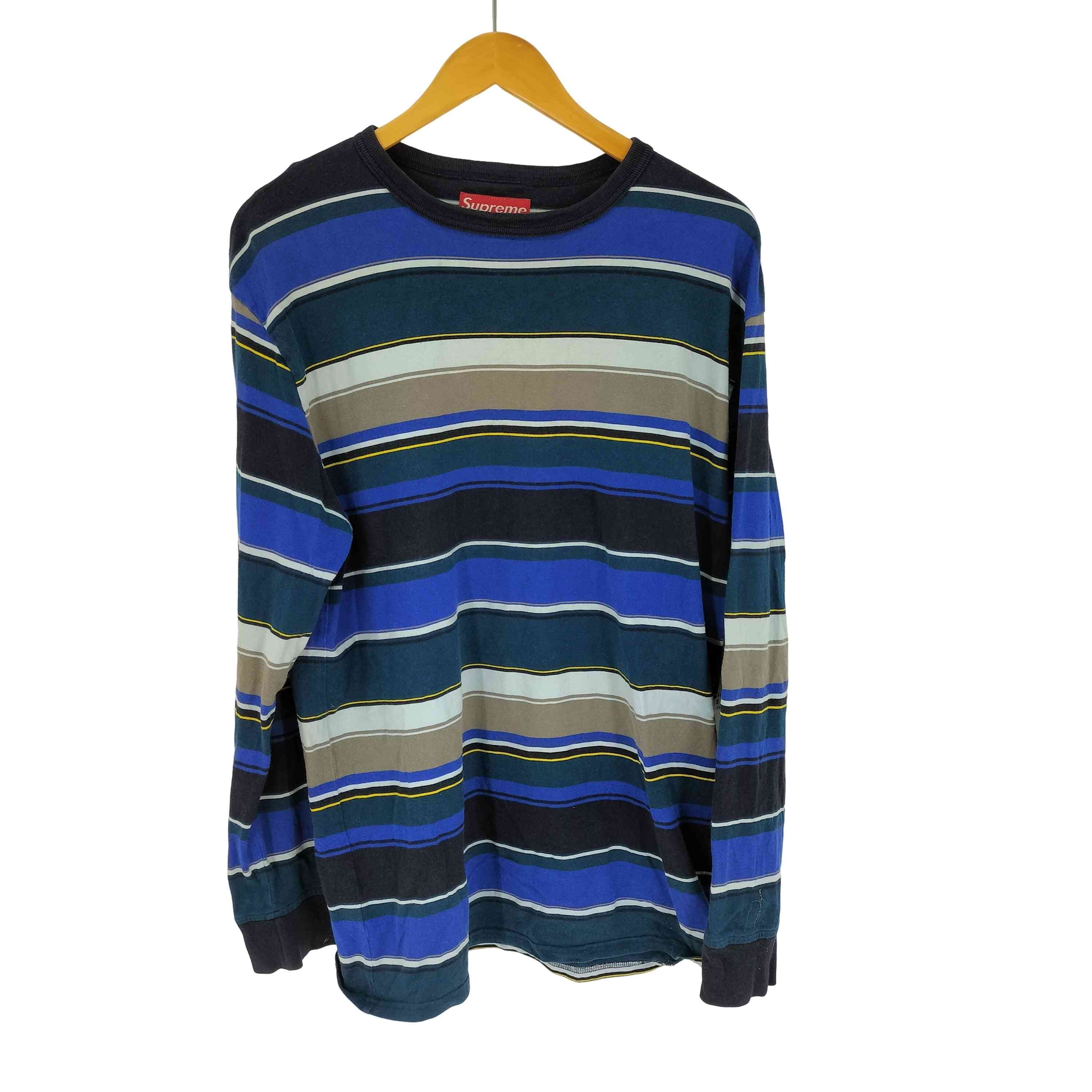 D (傷や汚れあり)】OLD ボーダー ロングスリーブTシャツ ロンT