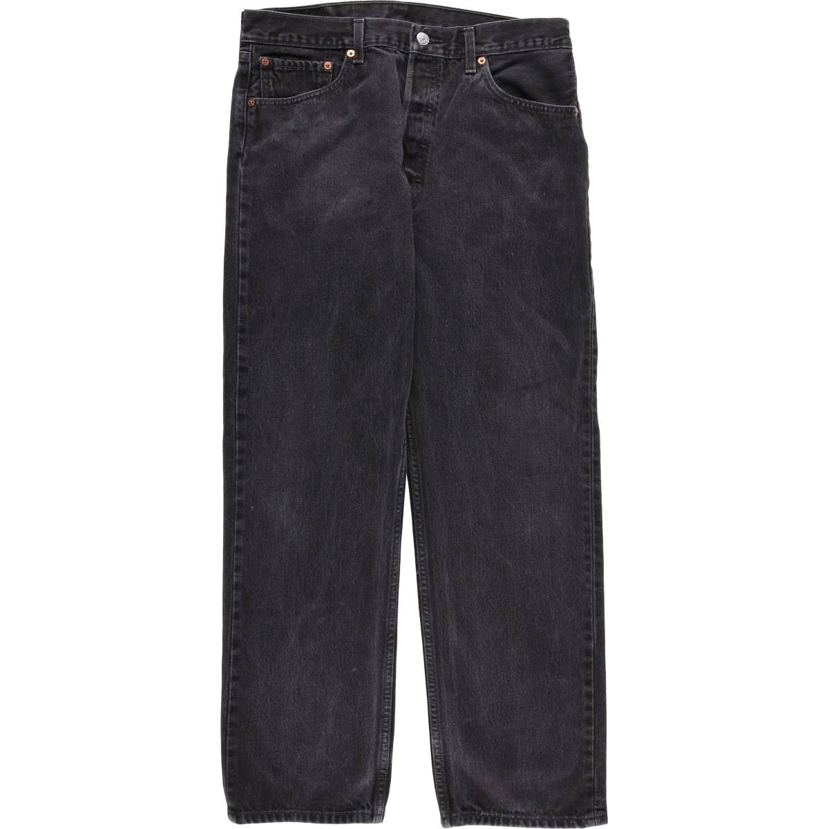 古着 00年代 リーバイス Levi's 501-0660 ブラックデニム ストレートデニムパンツ メンズw33相当/evb033150