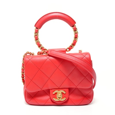 シャネル CHANEL 29番台 マトラッセ サークルハンドル 2way ハンドバッグ【中古】